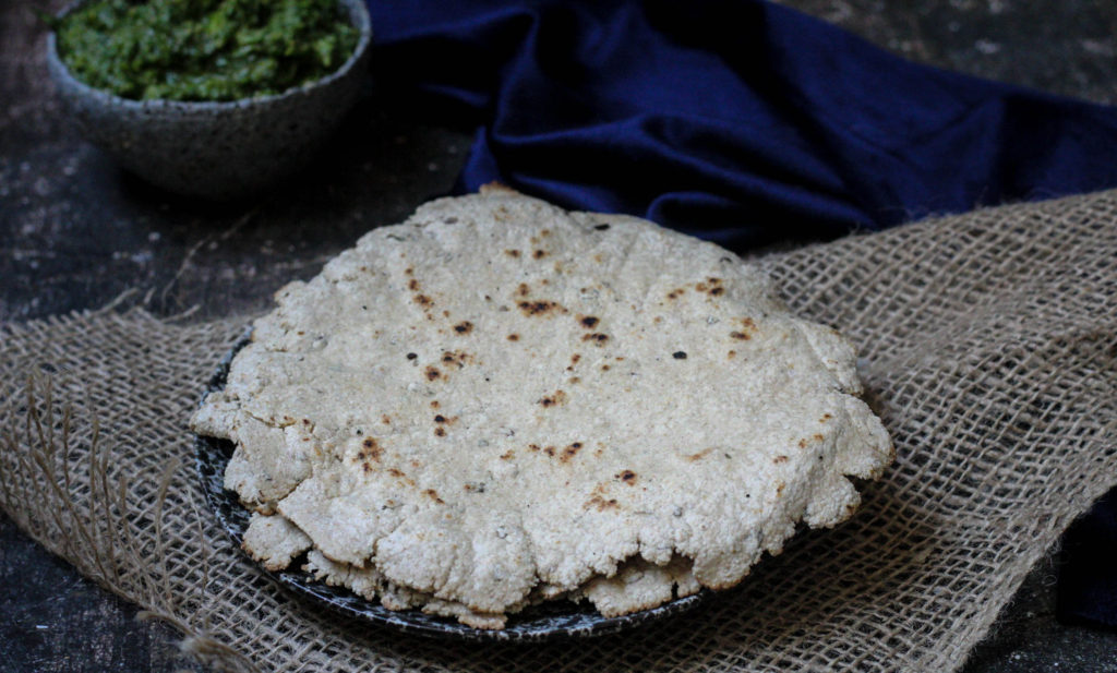 צ׳פאטי טבעוני ללא גלוטן - לחם הודי טבעוני נטול גלוטן