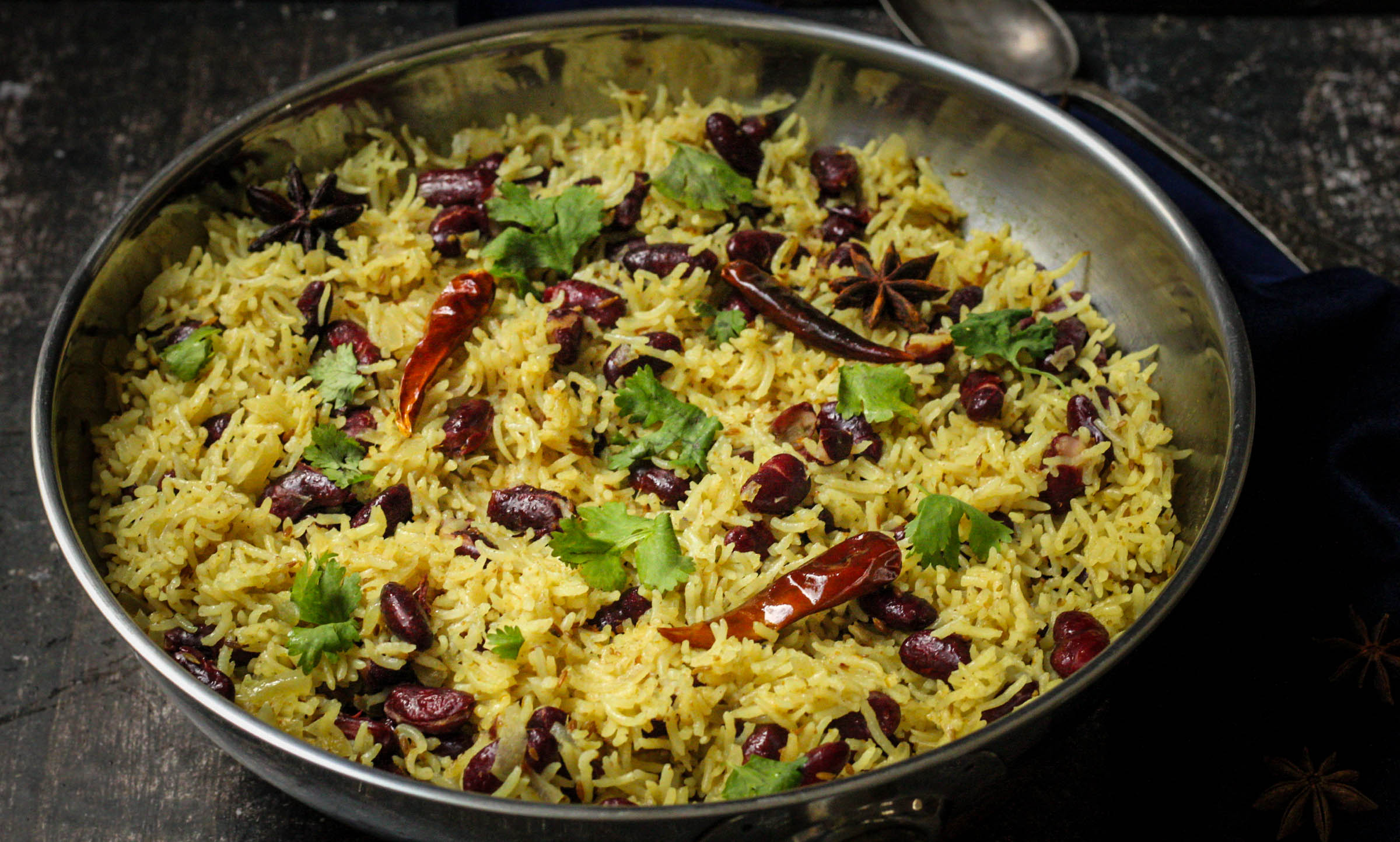 תבשיל אורז ושעועית הודי טבעוני - בסיר 1 - ללא גלוטן
